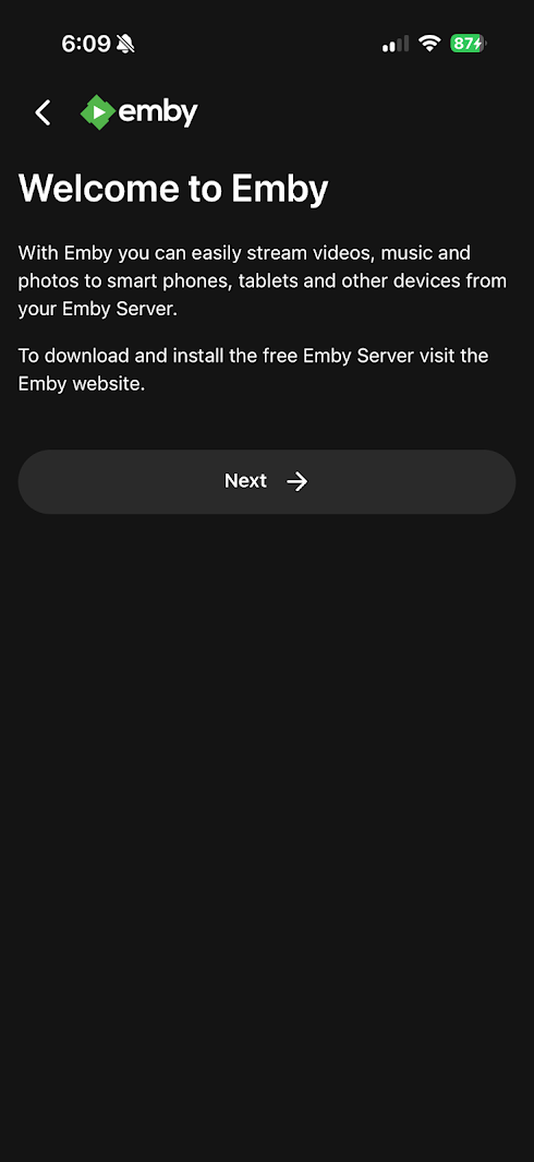 Welcome Screen